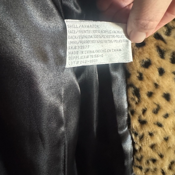 Worthington Leopard Faux Fur Jacket - Picture 3 of 8